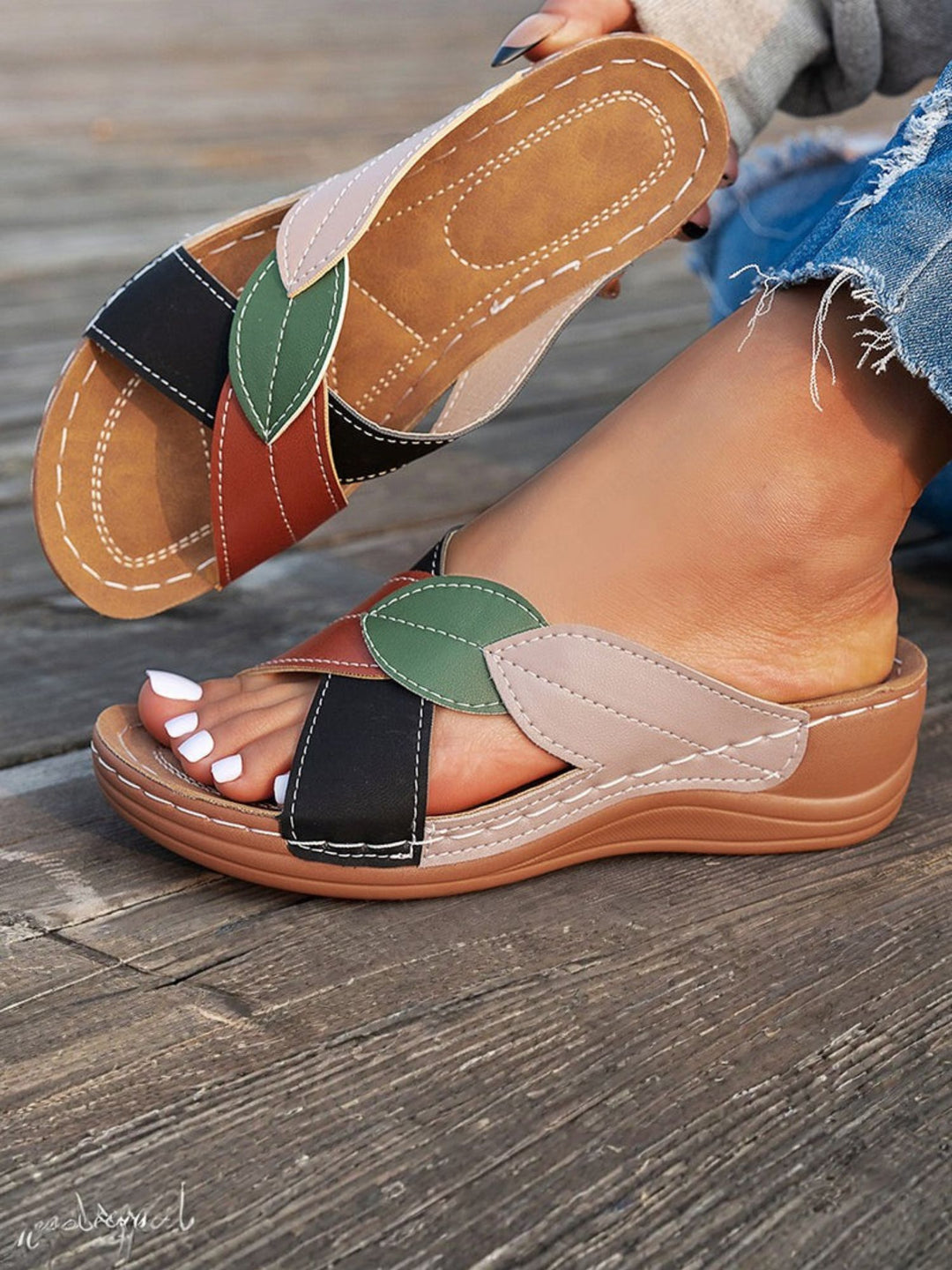 Sandals Stylish Open-Toe Slip-On Shoes for Summer Looks