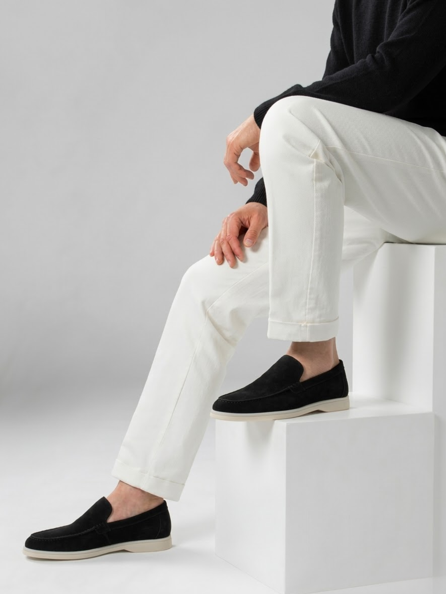 Men’s Suede Slip-On Loafers – Comfortable Luxury Summer Shoes