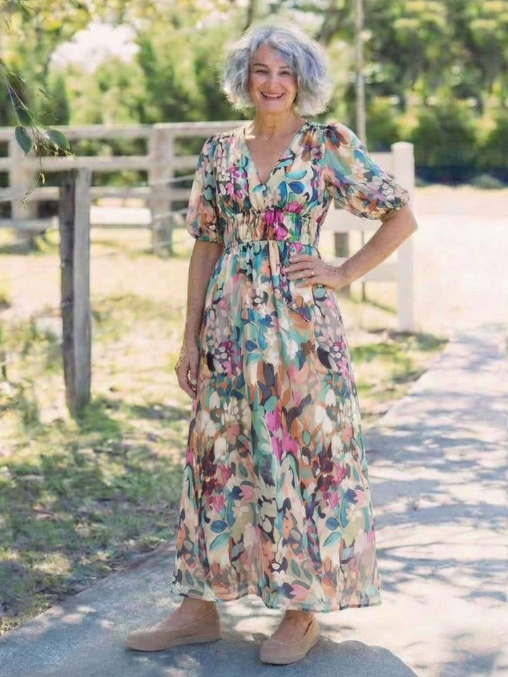 Midi Dress Women Soft Draped Casual Elegant Daily Wear