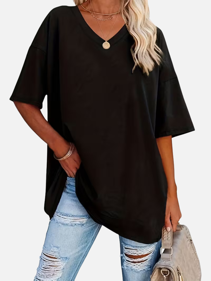 Women’s Blouse for Summer Work Casual Soft Stretch Loose Fit Top