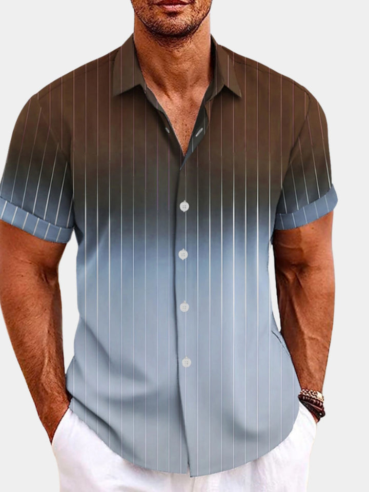 Men’s Office Shirt Breathable Lightweight Smart Casual Work Wear