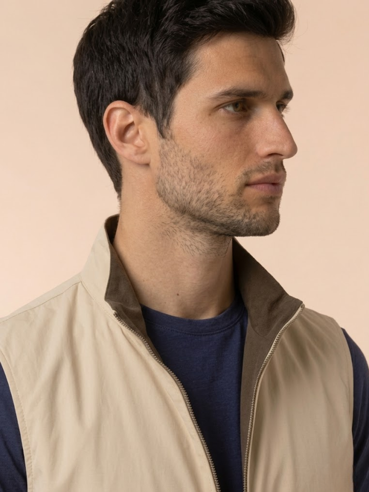 Men's Reversible Bodywarmer Vest – Lightweight Warm Everyday Layer