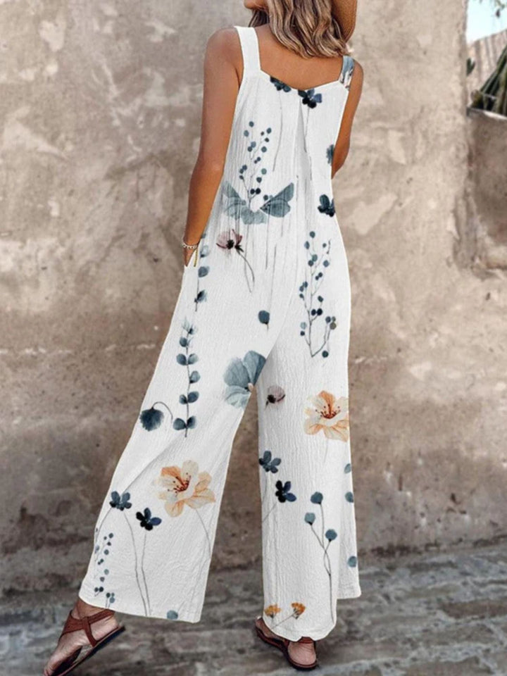 Women printed salopette casual lightweight everyday outfit