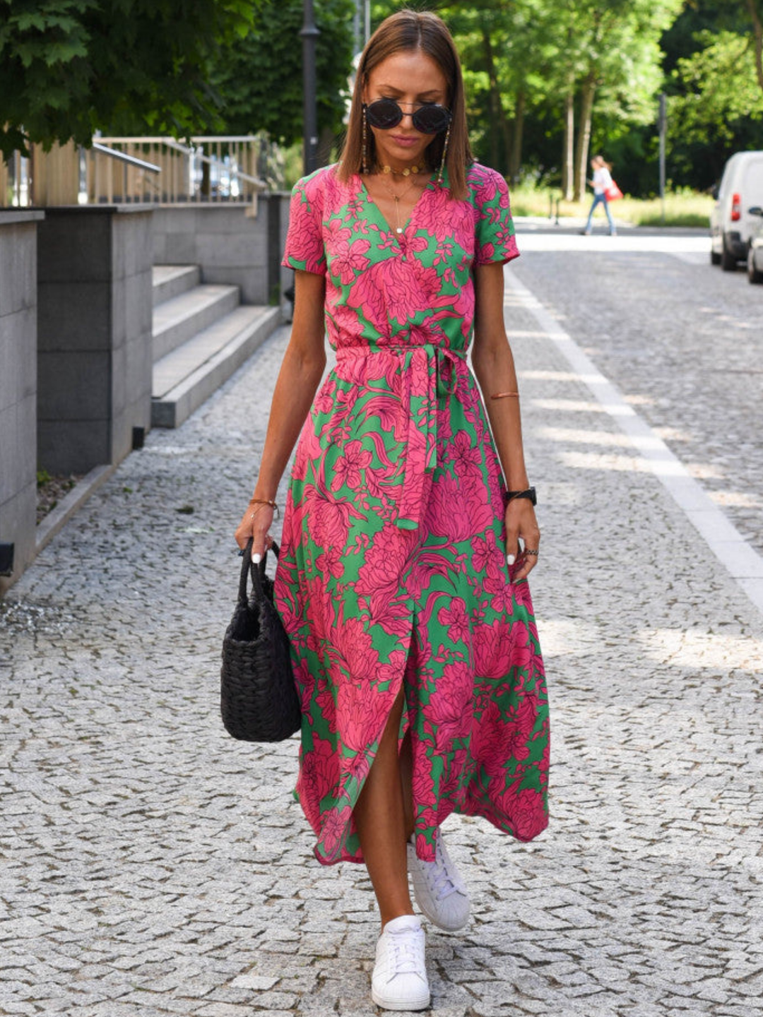 Wrap Dress Breathable Summer Outfit for Day to Evening Wear