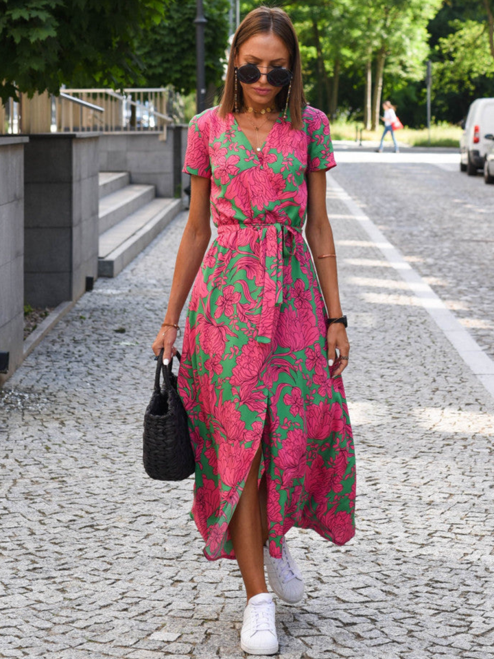 Wrap Dress Breathable Summer Outfit for Day to Evening Wear