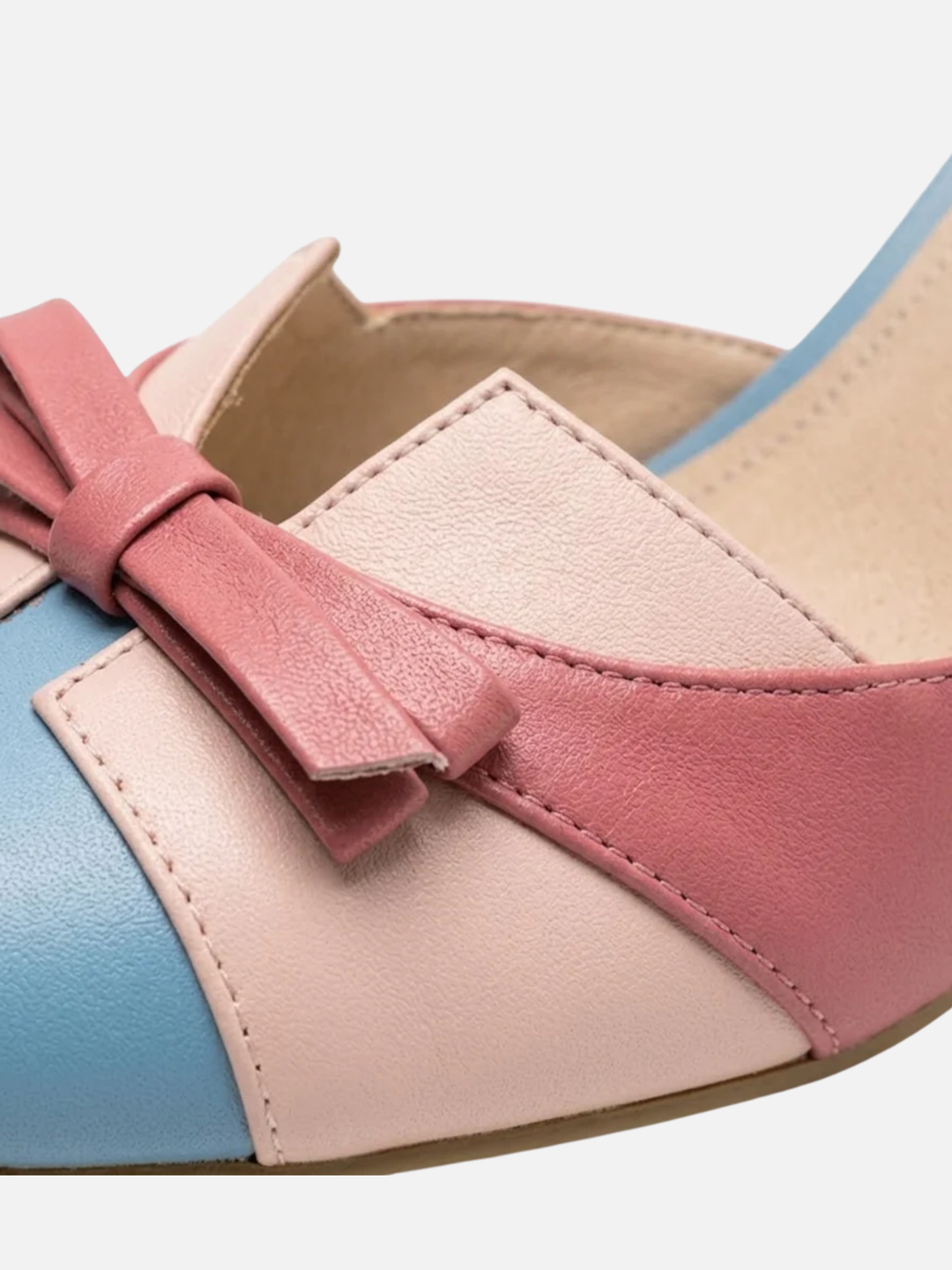 Women's ankle strap bow heels for wedding guest outfit