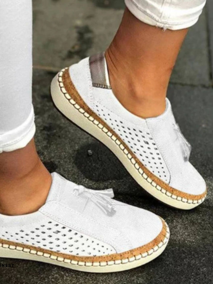 Lightweight Slip-On Shoes for Women Flat Breathable Summer Shoe