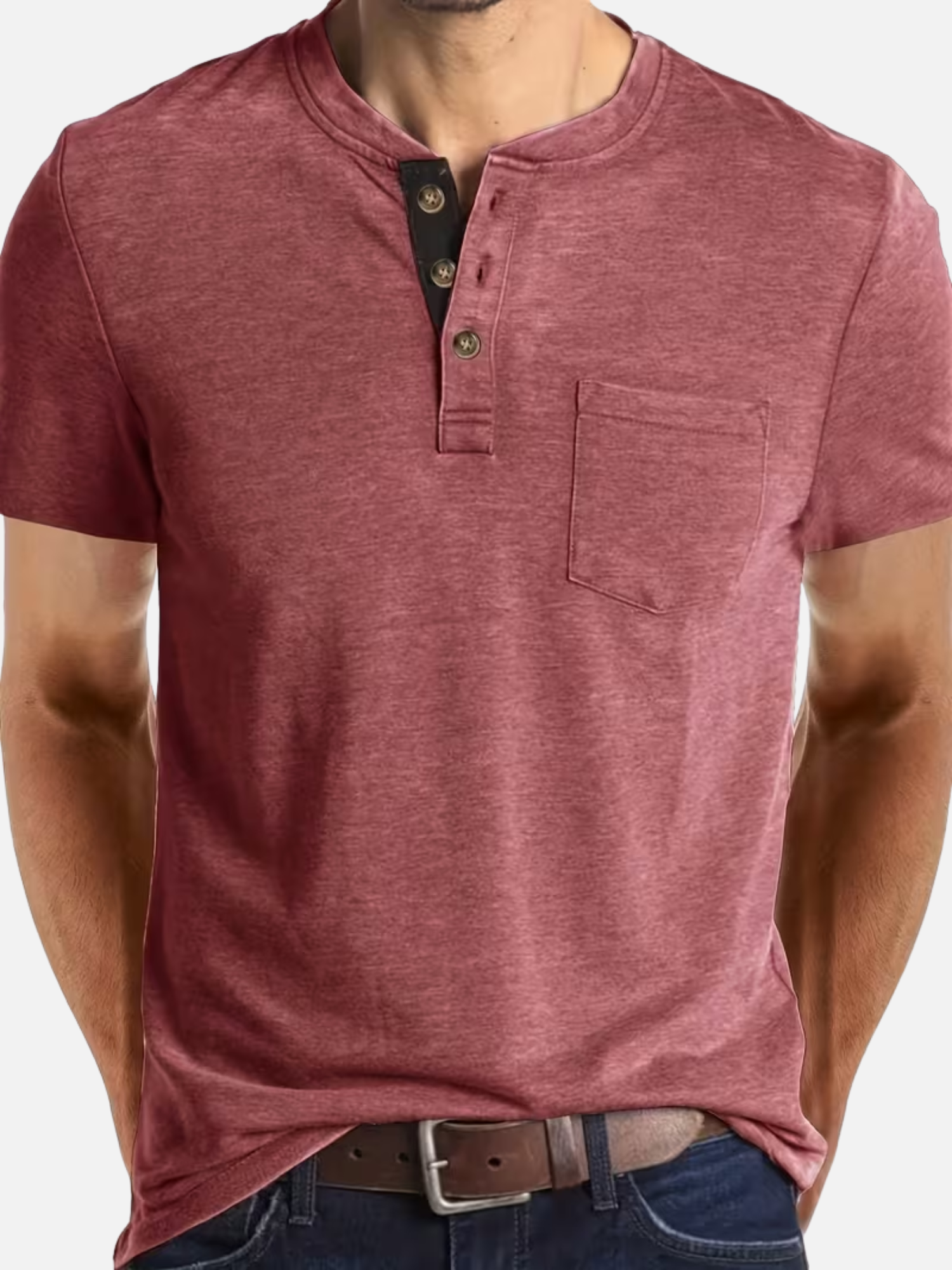 Men's Cotton Crew Neck T-Shirt for Summer Casual Everyday Wear