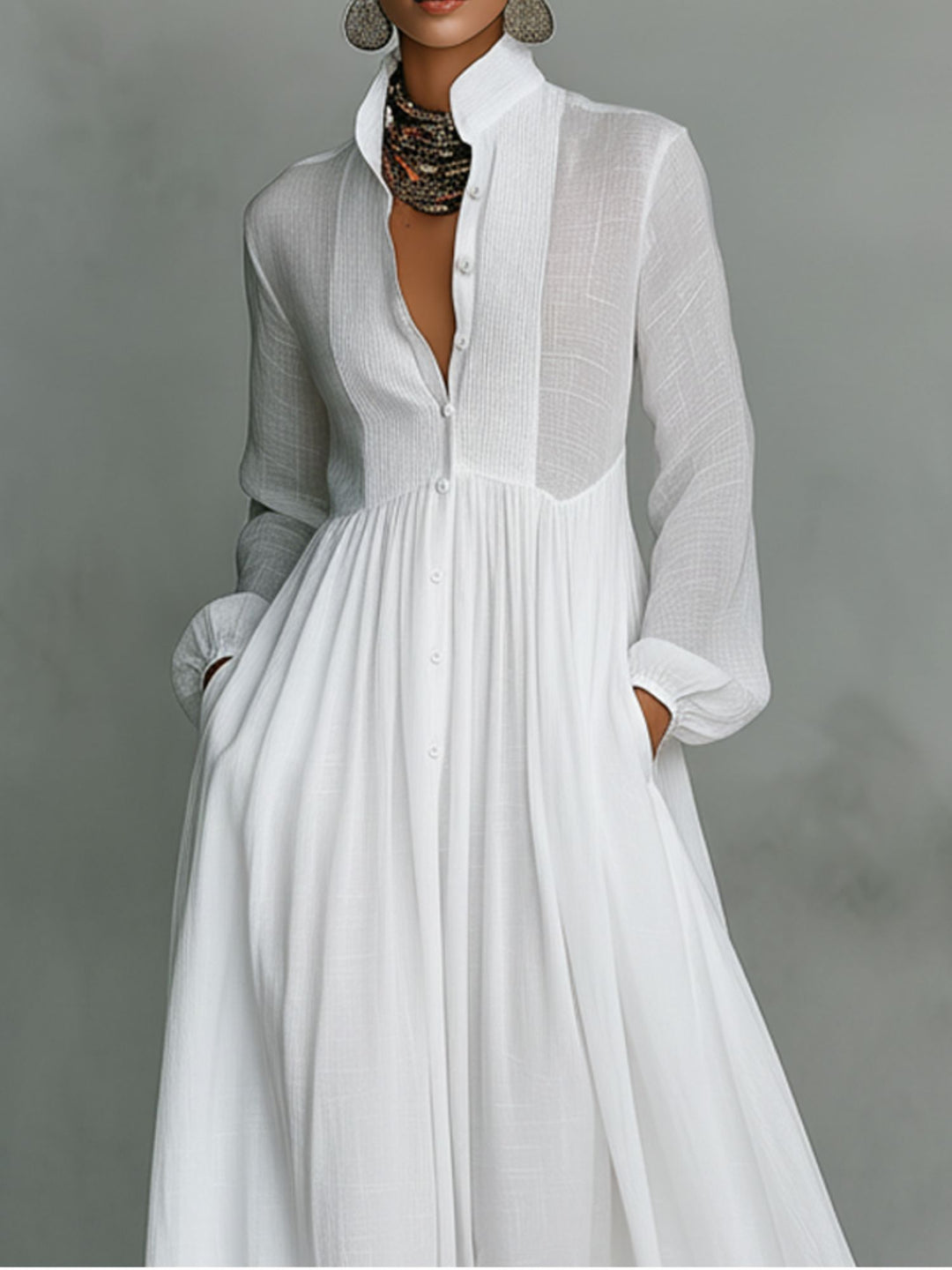 Maxi Dress Breathable Relaxed Fit Dress for Warm Weather Wear