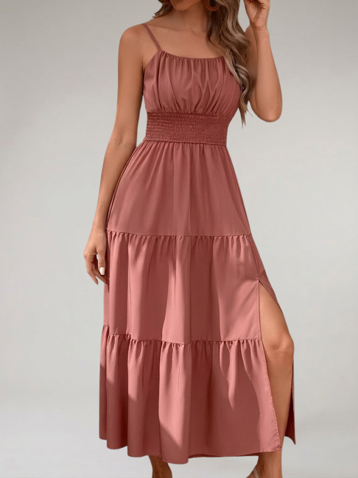 Women’s Maxi Dress Pleated Lightweight Summer Vacation Dress