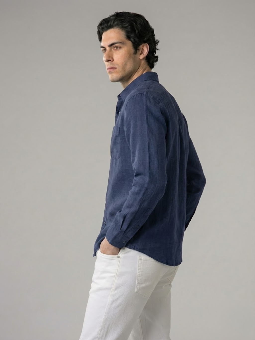 Linen Shirt Men’s Timeless Comfort Slim Fit Summer Top