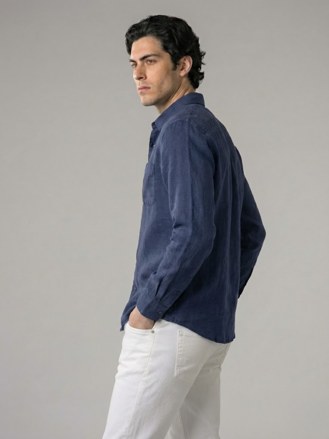 Linen Shirt Men’s Timeless Comfort Slim Fit Summer Top