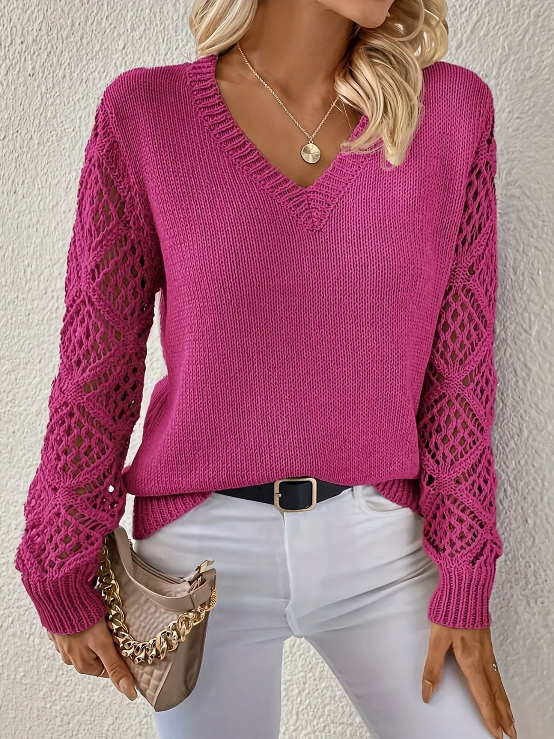 Sweater Breathable Long Sleeve Top for Cool Weather