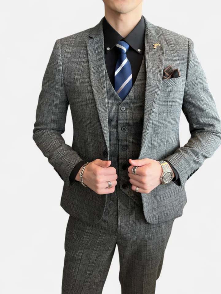 Men’s 3-Piece Tuxedo Suit for Wedding Slim Fit Formal