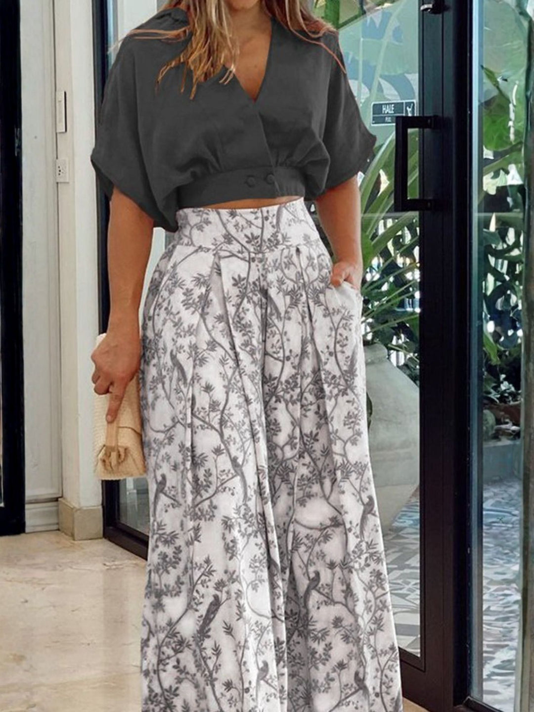 Two Piece Set Women Premium Satin Travel and Evening Wear