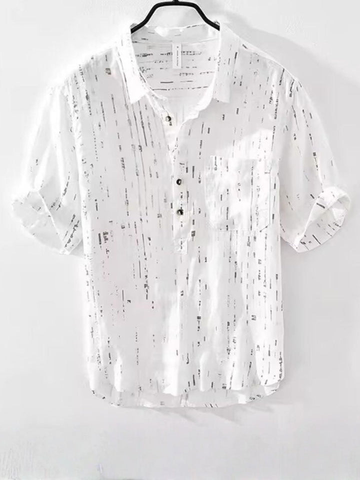 Shirt Men’s Casual Short Sleeve Shirt for Summer Outfits