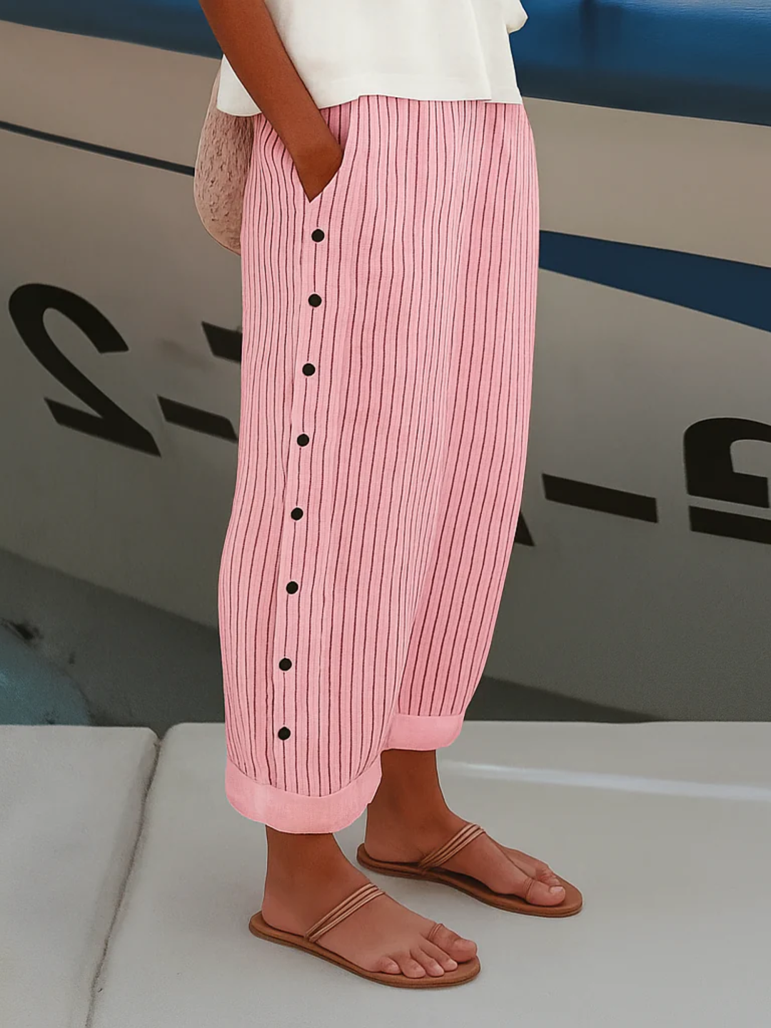 Women’s lightweight summer pants breathable relaxed fit trousers