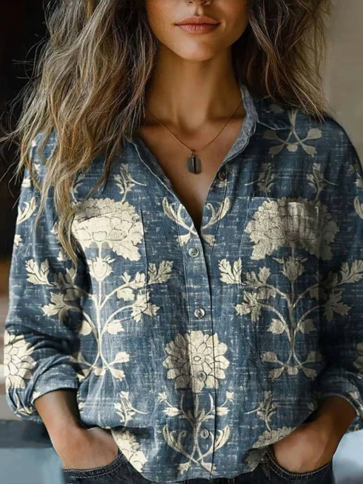 Damska boho bluzka bawełniana lekka wiosna lato elegancka