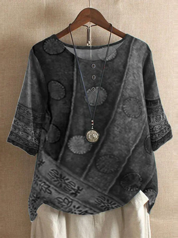 Women's summer shirt floral print lightweight blouse