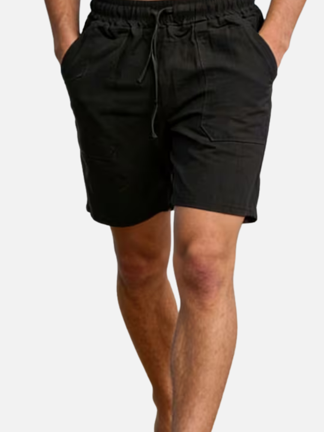 Men's lightweight summer shorts elastic waist casual wear