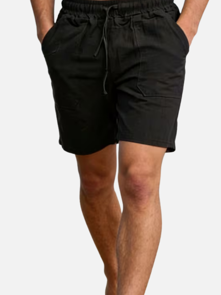 Men's lightweight summer shorts elastic waist casual wear