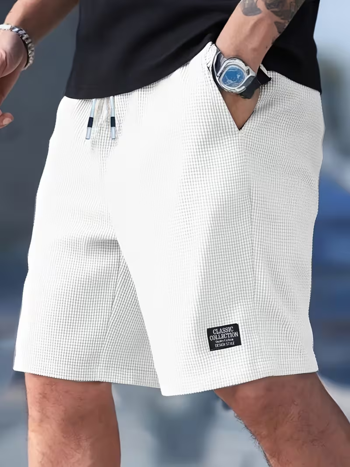 Men's Lightweight Drawstring Shorts with Pockets Beach Wear