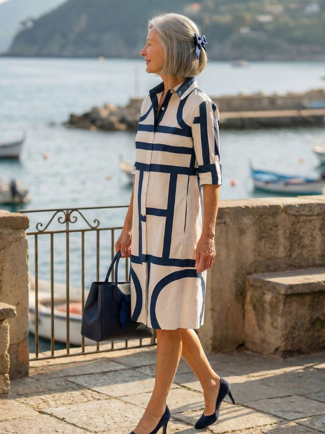 Casual Midi Dress Women Soft Flow Everyday Relaxed Fit