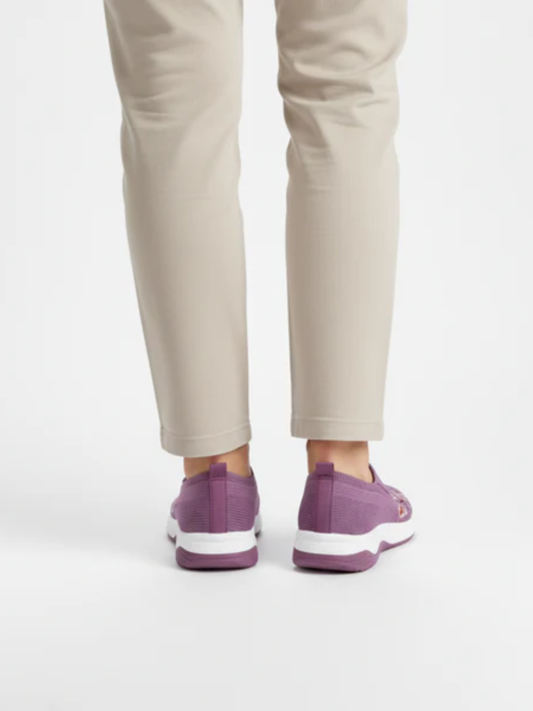 Women's Orthopedic Floral Flats for All-Day Walking Comfort