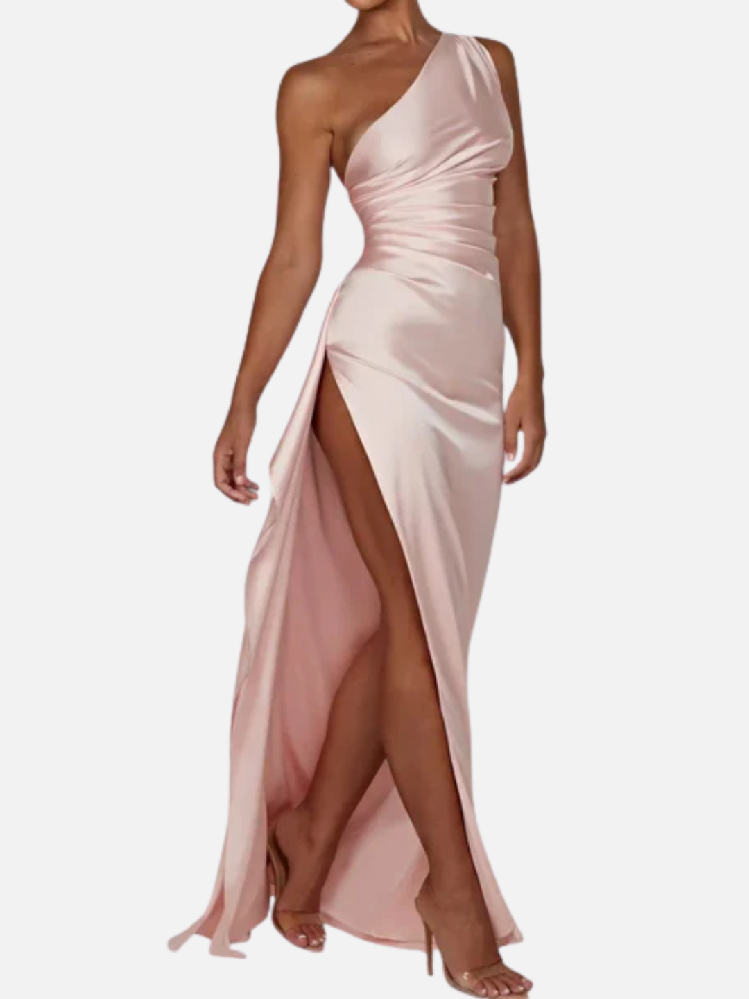 Women’s Asymmetric Maxi Dress for Wedding Guest Elegant Formal Wear