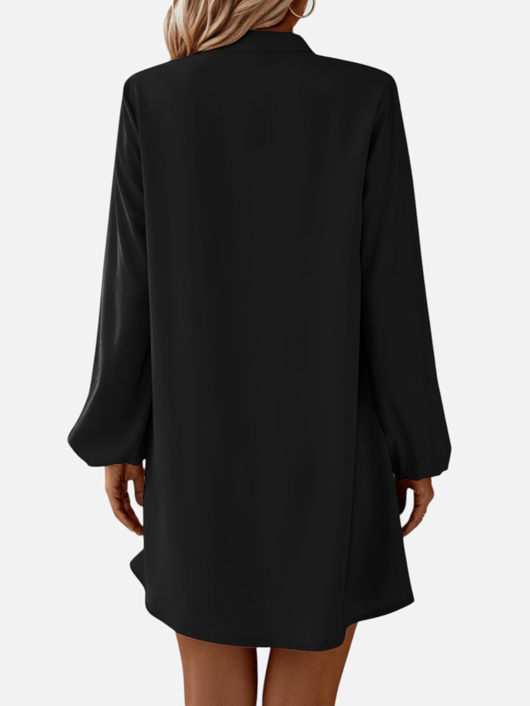 Women's V-Neck Midi Dress Long Sleeve Work and Occasion Wear
