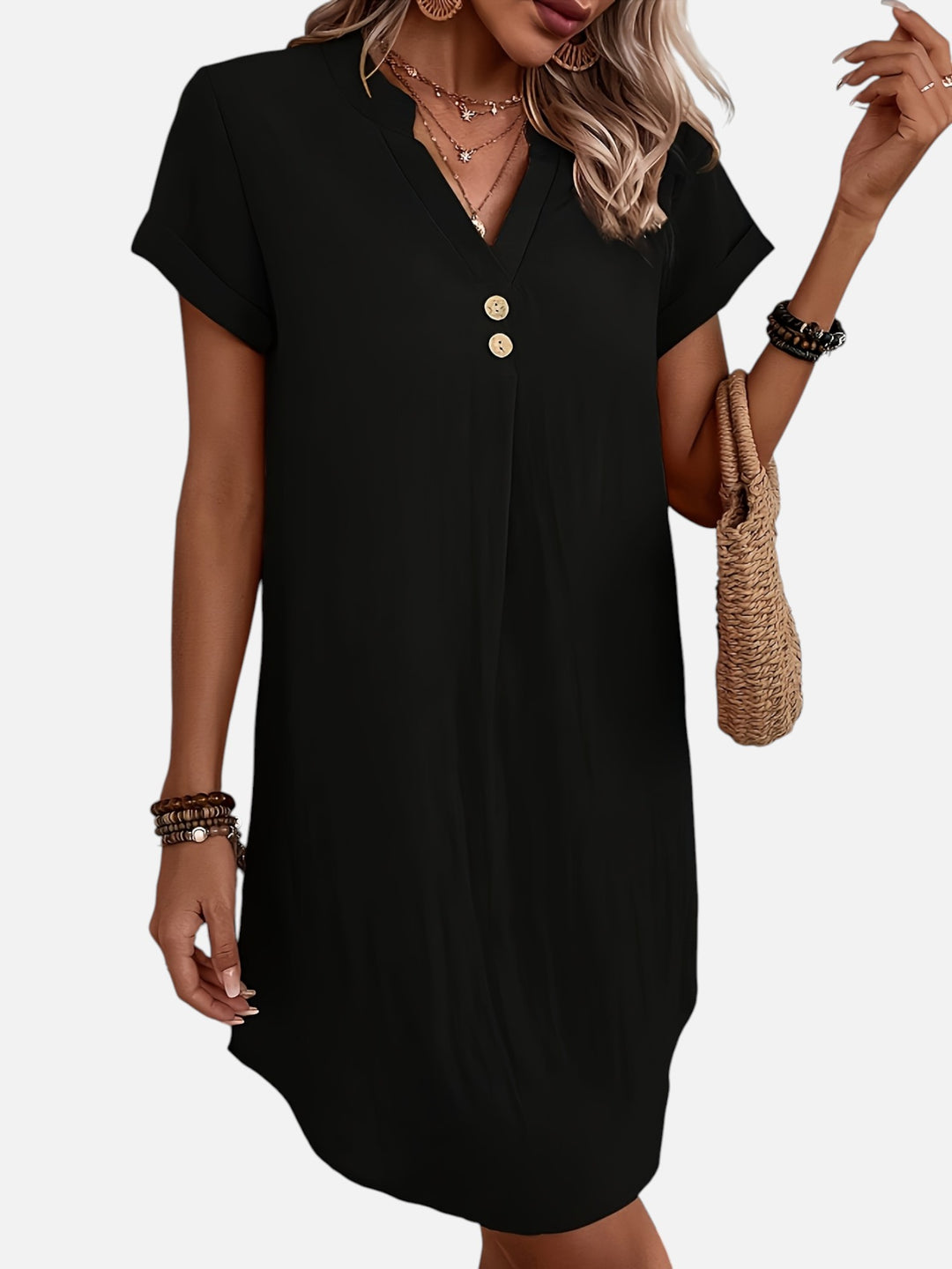Women’s Midi Dress Lightweight Summer Spring Outfit Casual Elegant