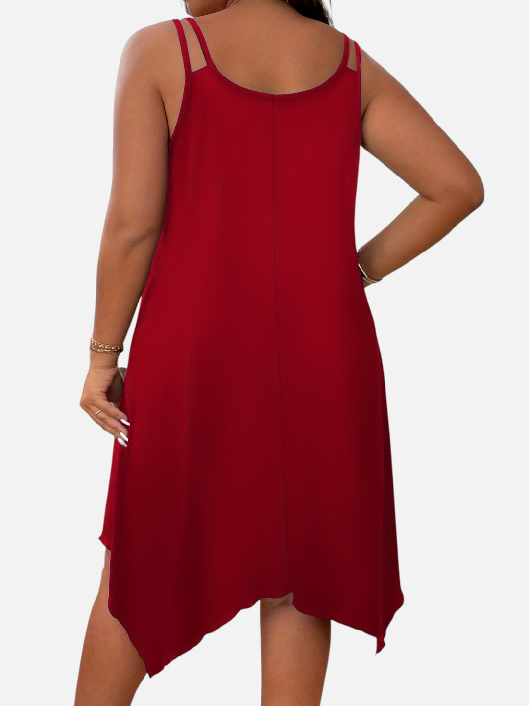 Plus Size Strapless Midi Dress for Wedding Guest Formal Events