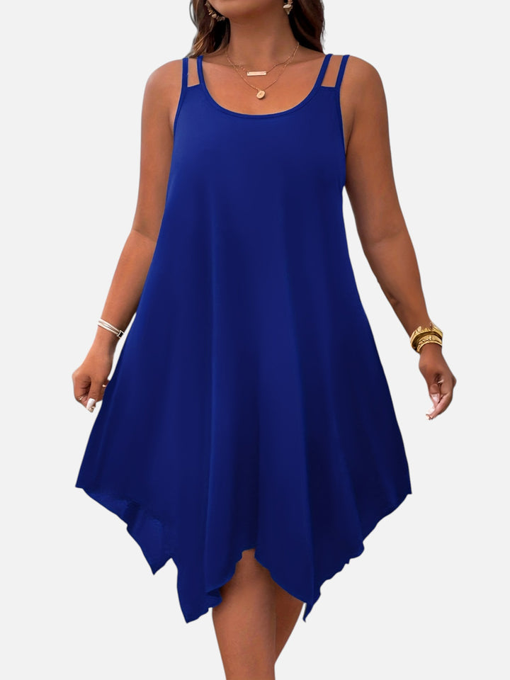 Plus Size Strapless Midi Dress for Wedding Guest Formal Events