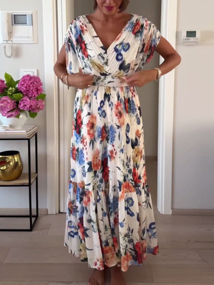Women’s Elegant Printed Dress Flowy Casual Day Look