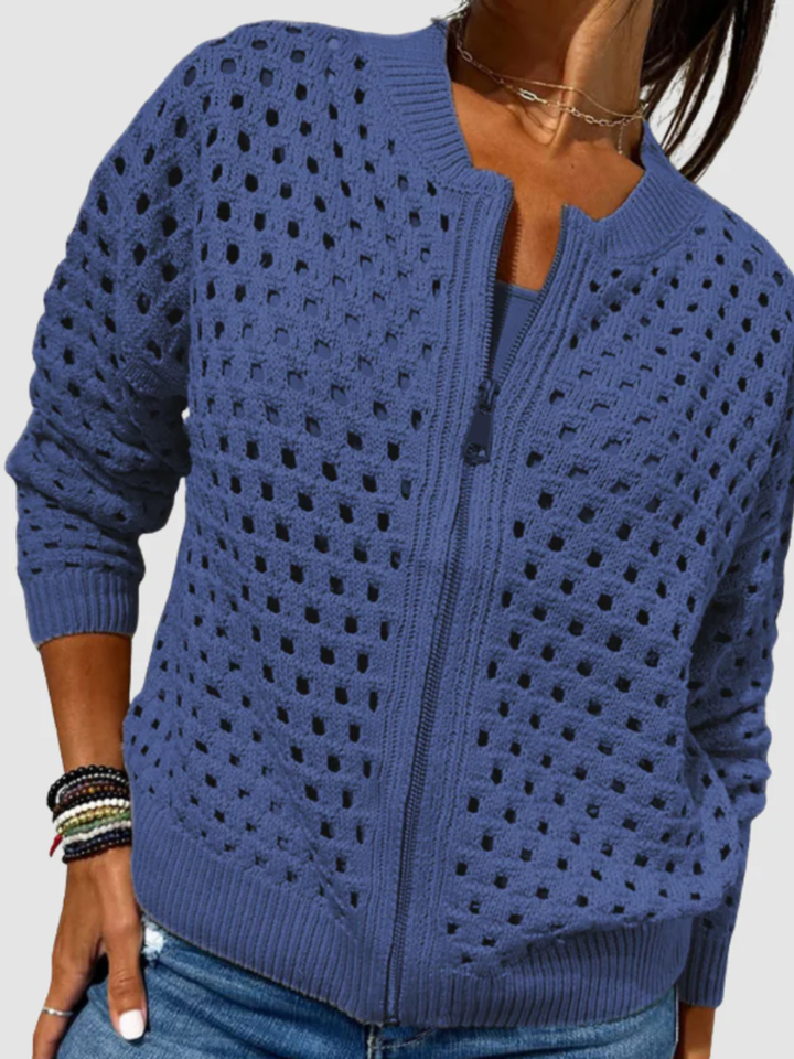 Women's lightweight knit cardigan for layering everyday wear