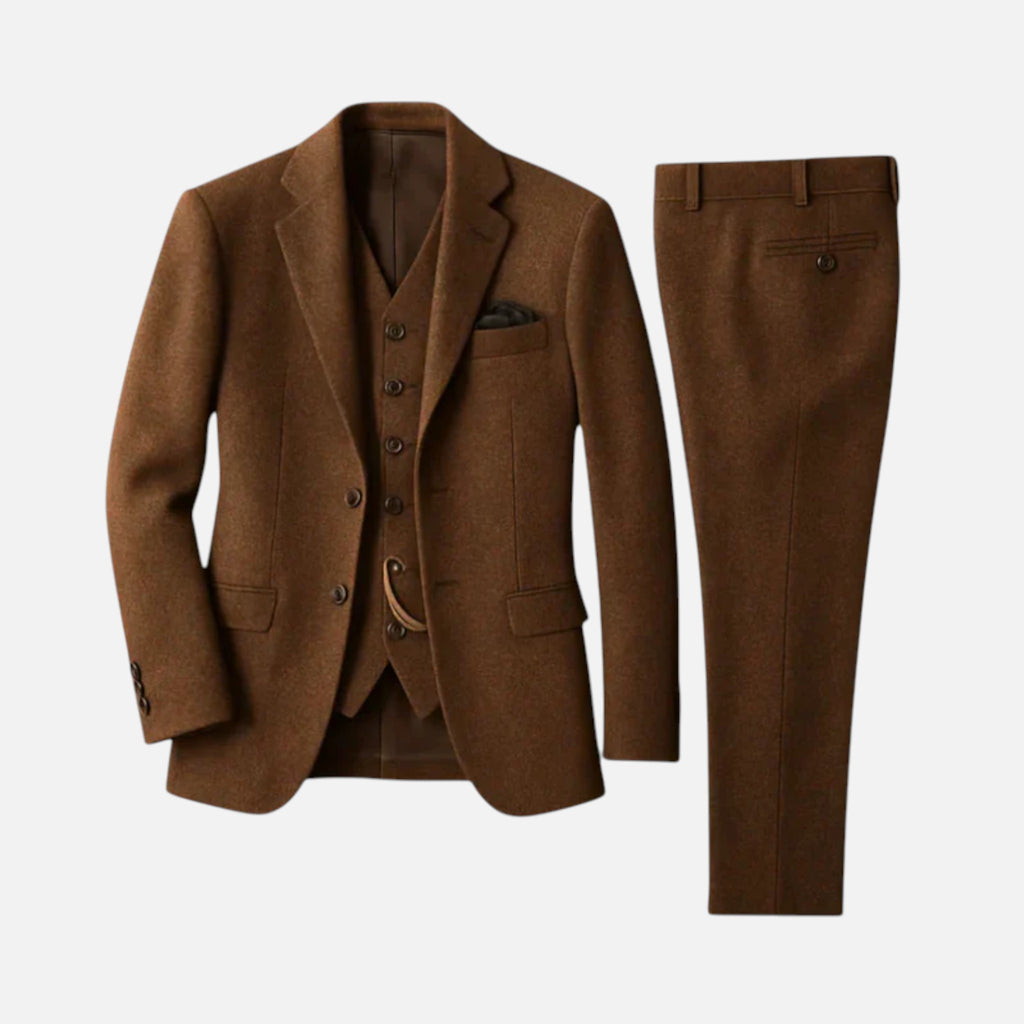 Aurevien | Men’s Vintage Wool Three-Piece Suit