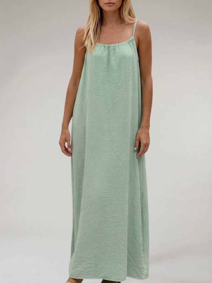 Women’s Backless Maxi Dress Loose Fit Summer Vacation Wear