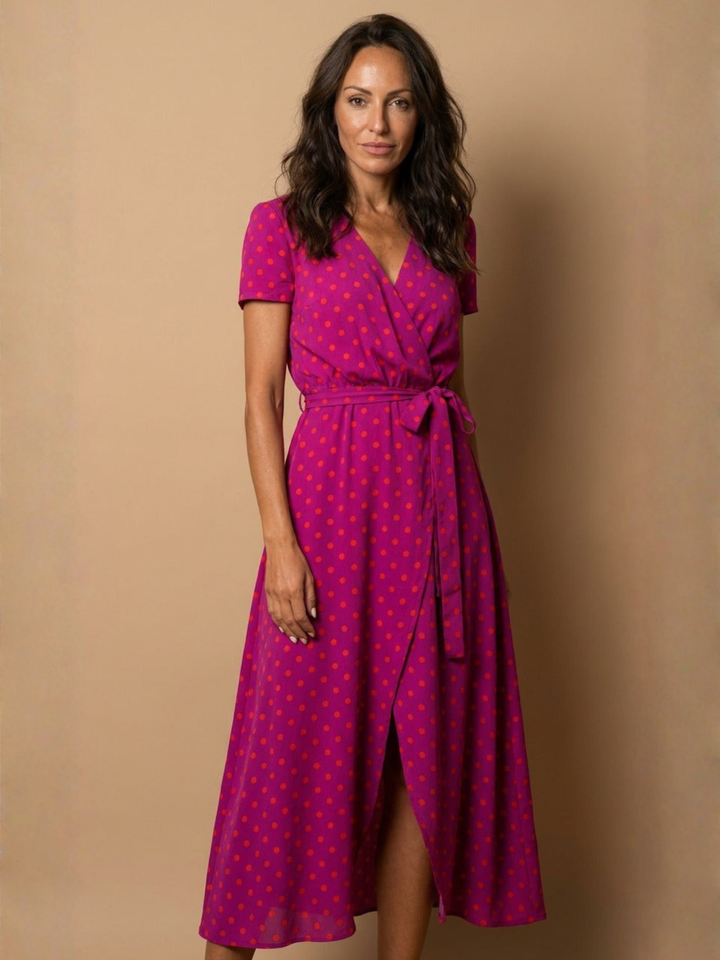 Wrap Dress Breathable Summer Outfit for Day to Evening Wear