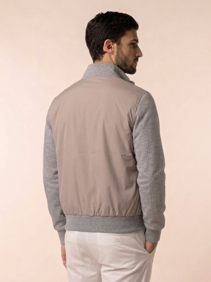 Men's Lightweight Summer Bomber Jacket Casual Cotton Zip Front