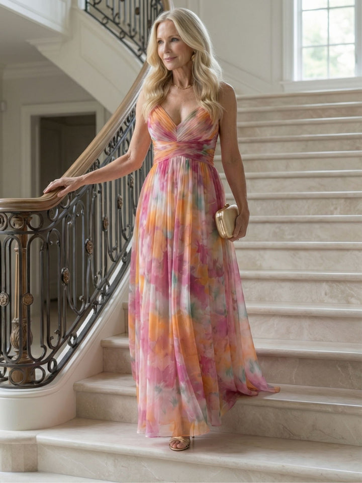 Sleeveless Wrap Dress Women Lightweight Elegant Casual Wear