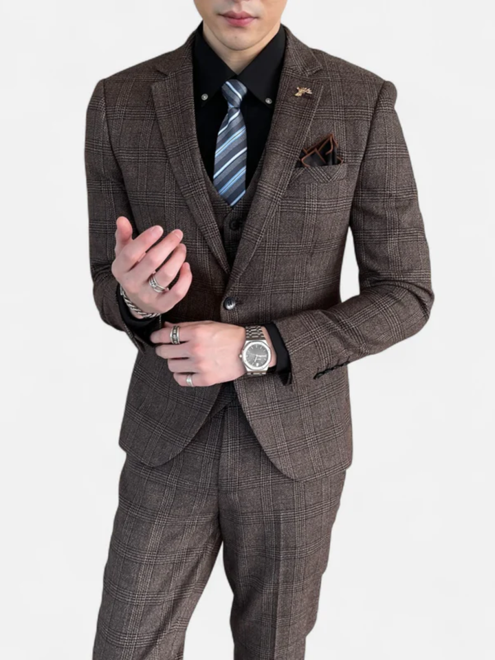 Men’s 3-Piece Tuxedo Suit for Wedding Slim Fit Formal