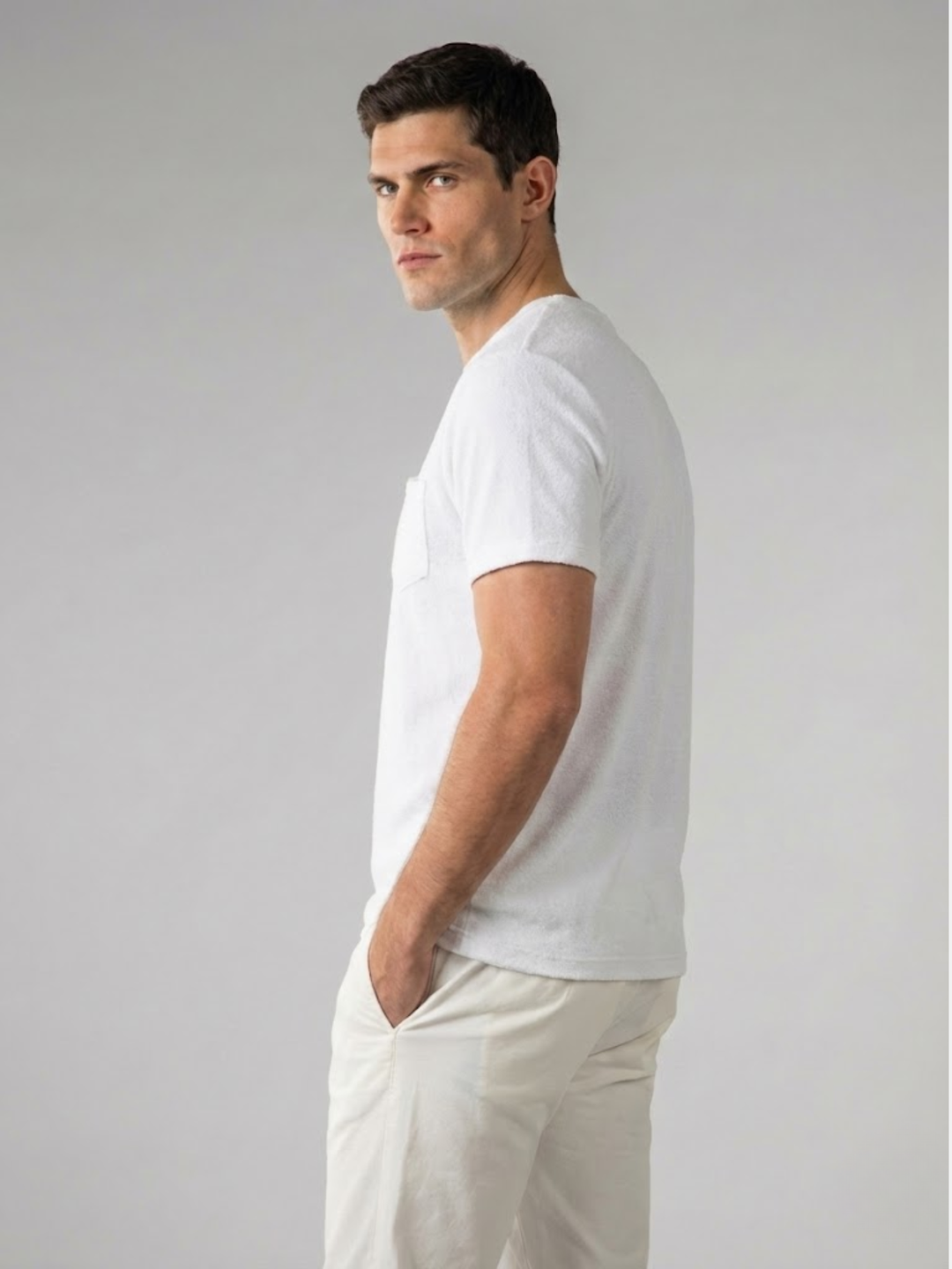 Men’s Polo Shirt – Comfortable Terry Towelling Fabric – Elegant Fit