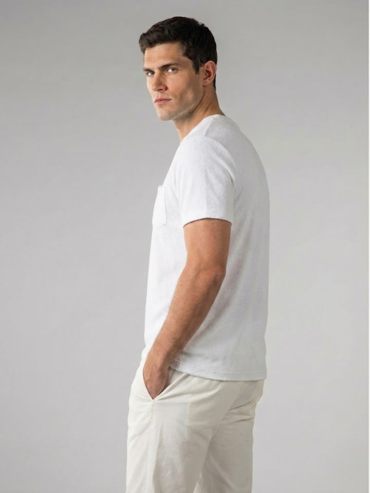 Men’s Polo Shirt – Comfortable Terry Towelling Fabric – Elegant Fit