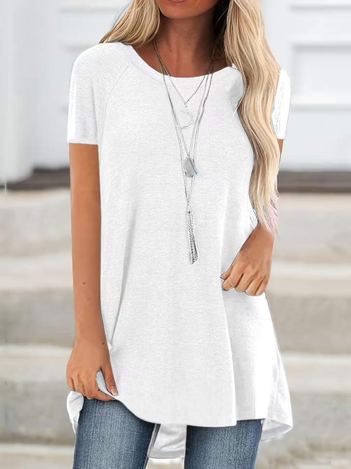Women’s Loose Fit Long T-Shirt Casual Summer Comfort Top