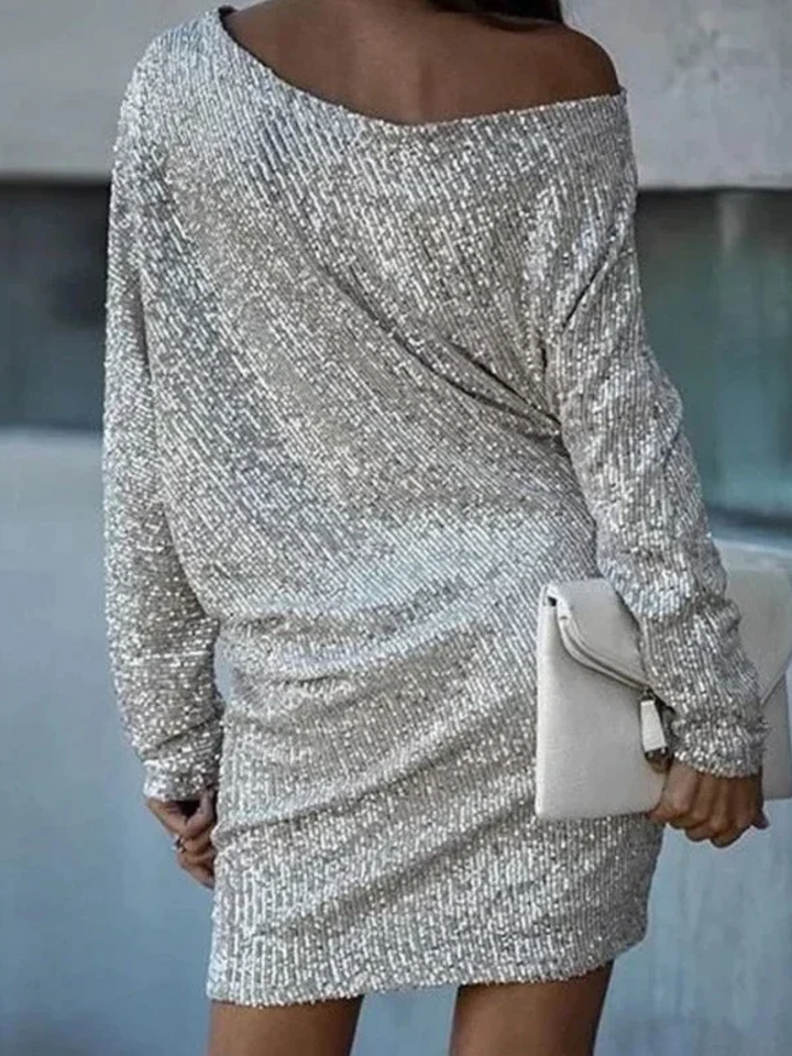 Women's sequin wedding dress for party and evening events
