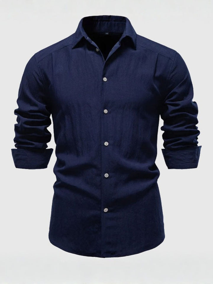 Shirt Men Long Sleeve Button Up for Office and Casual Wear