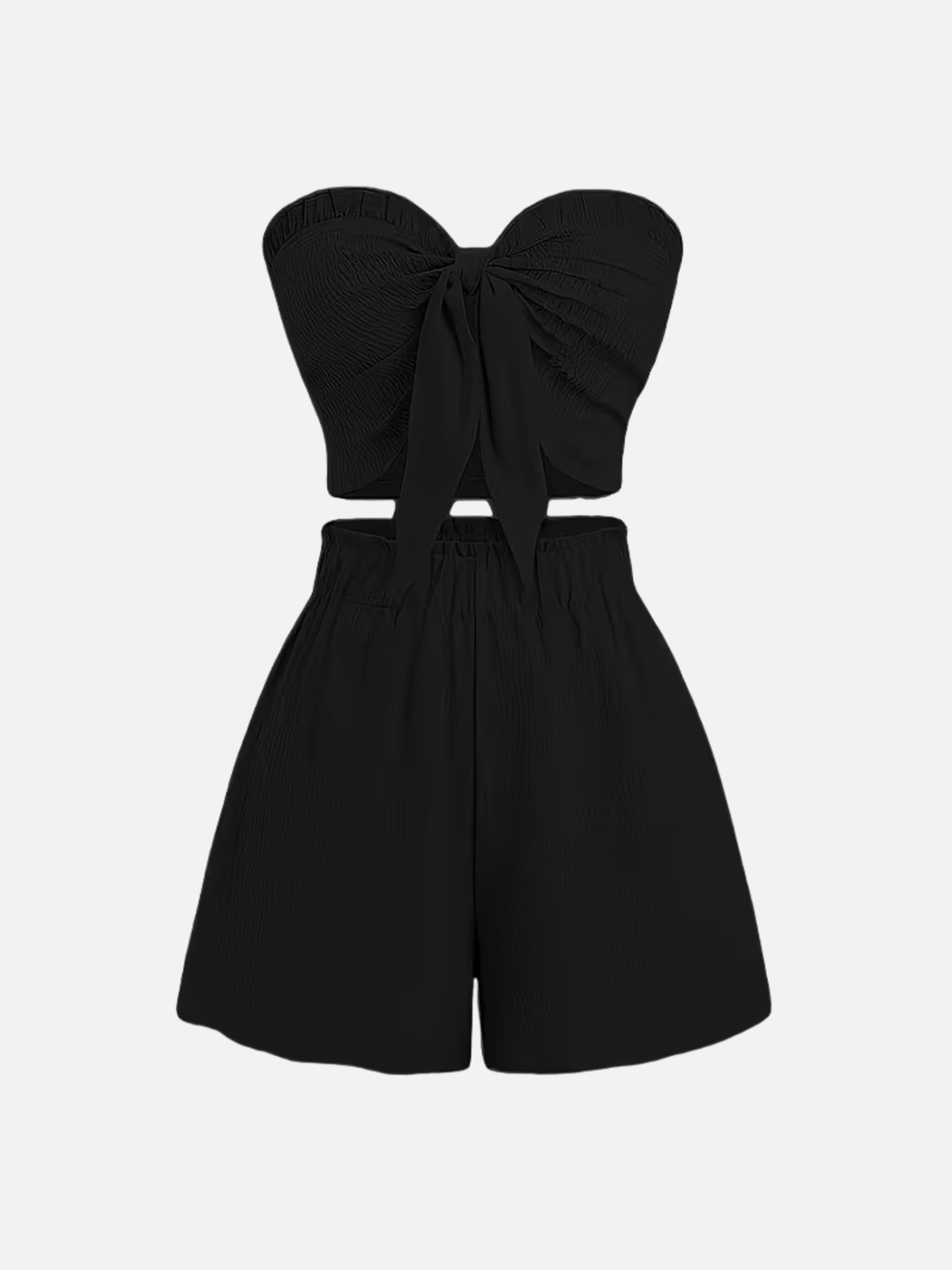 Women's 2-Piece Shorts Set Elastic Waist Beachwear Summer Set
