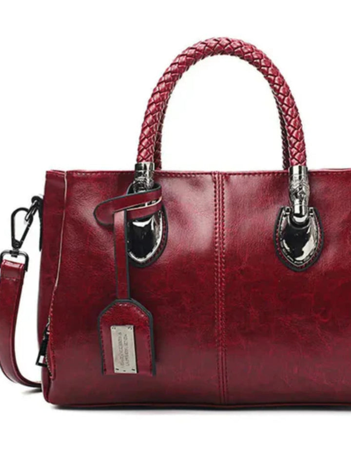 Women’s Leather Work Bag Spacious Elegant Everyday Carry Tote