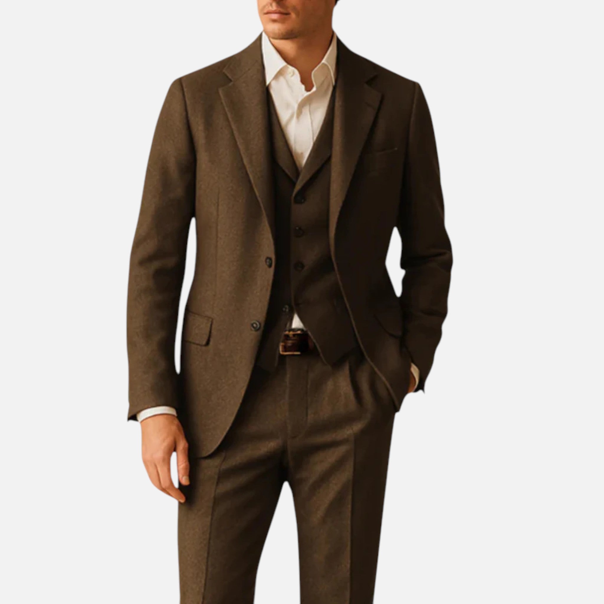 Aurevien | Men’s Vintage Wool Three-Piece Suit
