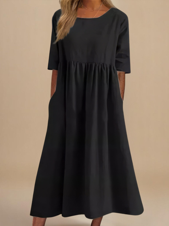 Dress Women Elegant Casual Midi Dress for Everyday Wear